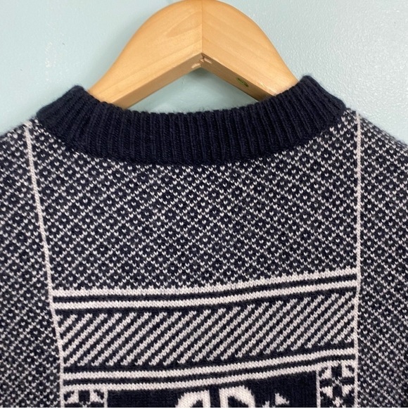 Tuckernuck Pullover Sweater XS Wool Snowflake Geometric Christmas Holiday - Picture 5 of 5